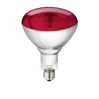 Лампа инфракрасная зеркальная Philips PAR38 ИКЗК 220В 150Вт 125х119мм Красная картинка 
